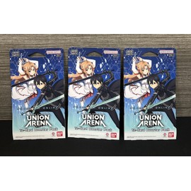 Bandai Union Arena English TCG -Sword Art Online -Lot Of 3 Pack [12 Cards Each]