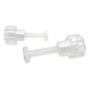 Fasten Tight White Poly Carbonate Fasteners - 12pk Clear (Plastic