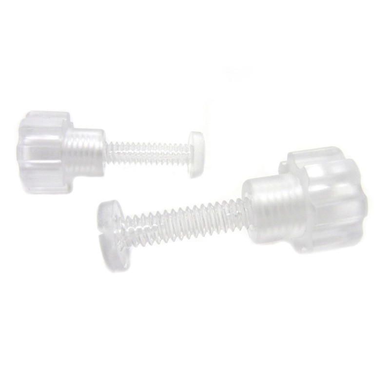 Fasten Tight White Poly Carbonate Fasteners - 12pk Clear (Plastic