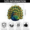 Peacock Animals Bath Mat Blue and Green Bathroom Rugs Funny