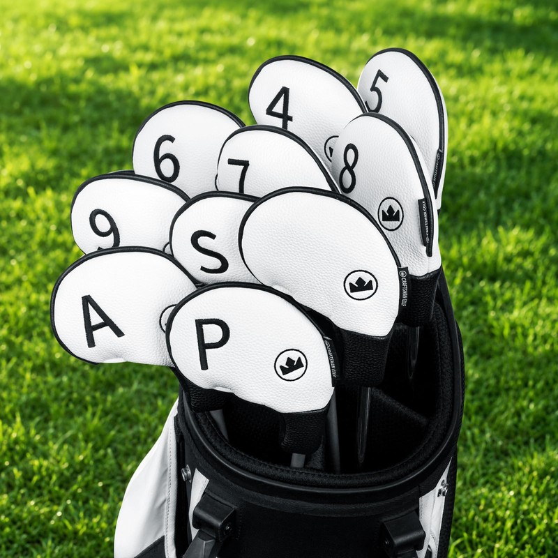 Craftsman Golf Premium PU Leather White and Black Iron Head