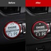 BETTERHUMZ Engine Start Stop Button Trim Sticker for Mustang 2015