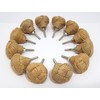 Lot of 12 Monkey Fist Jute Rope Shelves Drawer Knobs