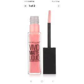 Maybelline New York 10 Pack Maybelline Color Sensational Vivid Matte Liquid Lipstick 15 Pink Charge