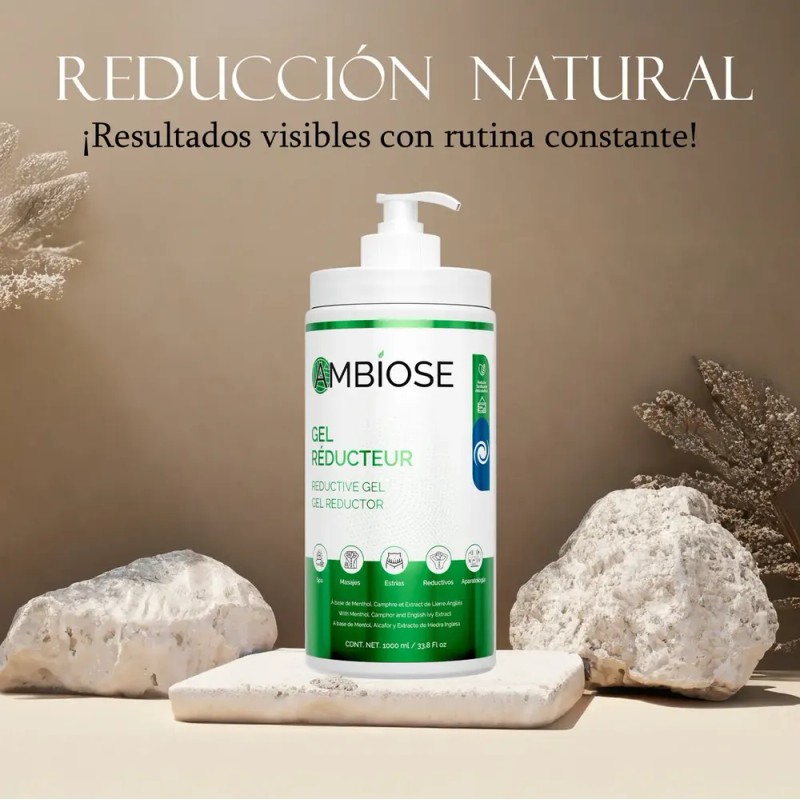 Gel Reductivo Ambiose 1000 ml Reductor de Medidas, Abdomen, Piernas,