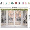 7X5ft Christmas Background White Window Background Outdoor Snow View Forest