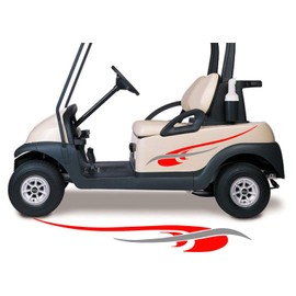 Golf Cart Decals Accessories Two Color Go Cart Stickers GCA1222