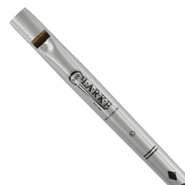 Clarke Original C Tinwhistle - Silver with Black Diamond Decor - a traditional Irish Celtic Penny Whistle