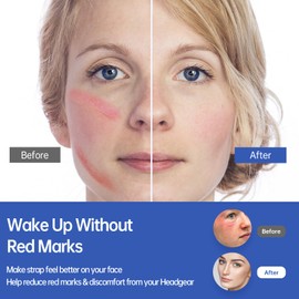 8 Pack CPAP Headgear Strap Covers, Universal and Reusable Strap Covers, Soft-Fleece Strap Pads for Reduce Red Marks, Great Value Kit Supplies by AirSmart