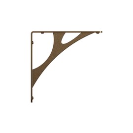 Shelf-Made Manhattan Steel D x 1 in. W x 7.75 in. H Bronze, 500 lbs, Decorative Shelf Bracket