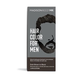 Madison Reed Mr. Hair Color for Men, Dark Brown to Black Demi-Permanent Hair Dye, Reduces Grays in 15 Minutes For Hair & Beard, Nourishing & Strengthening, Keratin & Argan Oil, 2 Applications