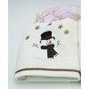 Lex's Linens Snowman Embroidered Christmas Hand/Kitchen Towel