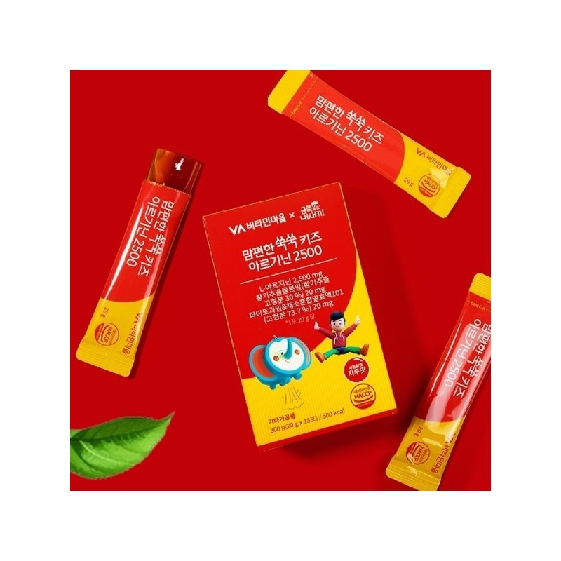 Vitamin Village 비타민마을 금쪽같은내새끼 맘편한 쑥쑥 키즈 아르기닌 2500 15포