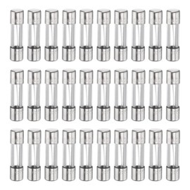 HARFINGTON 30pcs Fuses 10A 250 Volt Fast Blow Glass Fuse F10AL250V 5x20mm Fast Acting Fuses for Christmas Light Electrical Systems Microwave Ovens TVs Fans Lights Oven