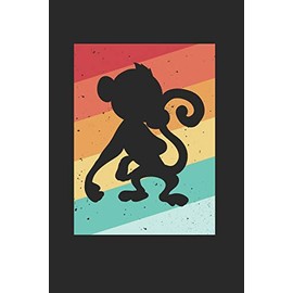 Affe Äffchen Notizbuch: Affe Äffchen Notizbuch für Liebhaber / Notizheft / Notizblock A5 (6x9in) Dotted Notebook / Punkteraster / 120 gepunktete Seiten