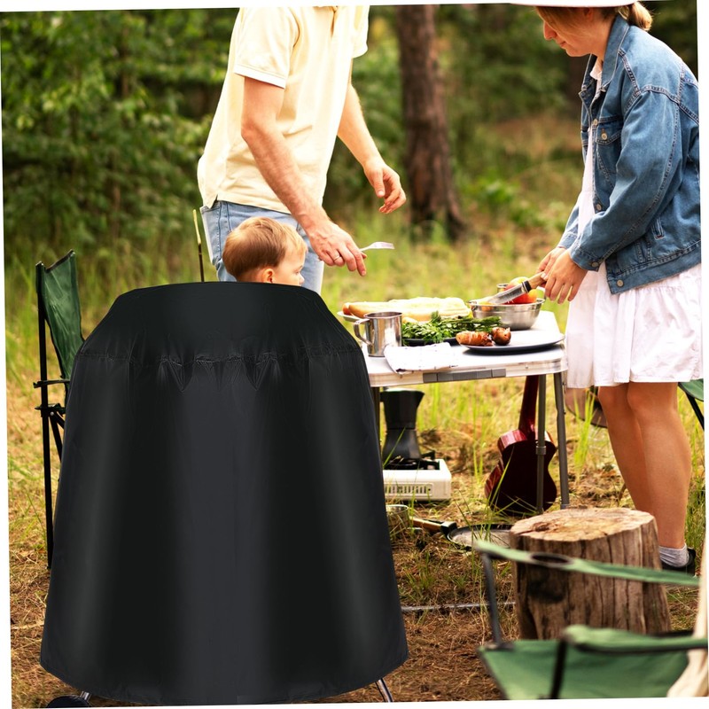 Outanaya BBQ Grill Cover Dustproof Outdoor Protector for Round Charcoal
