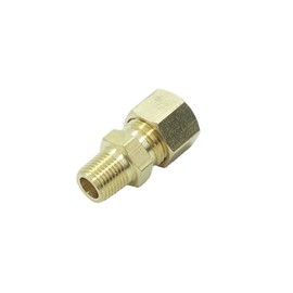 CDQBWKJGFJ 3 Pcs Brass Tube Fitting 5/16" Tube OD Compression x 1/8" NPT Male Pipe Connector