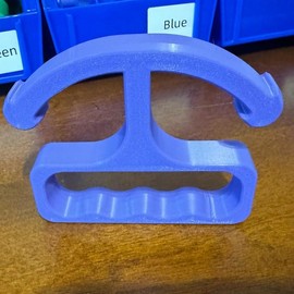 Grocery Bag Handle - Carry Multiple Bags at Once & Reduce Trips | Bag Hangers - Color: Purple