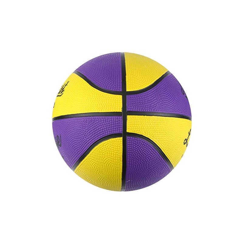 Midwest Unisex's League Basketball, Yellow/Purple, Size 5