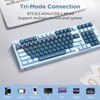 HUO JI 96% Wireless Mechanical Keyboard, Hot Swappable, Pre-lubed Blue
