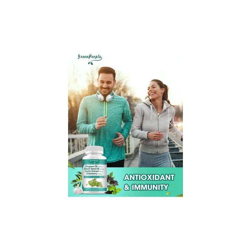 Greenpeople Cápsulas Aceite Orégano Orgánico 120 Unidades