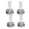 4 Set Fermentation Lids Kit for Wide Mouth Jars, 4