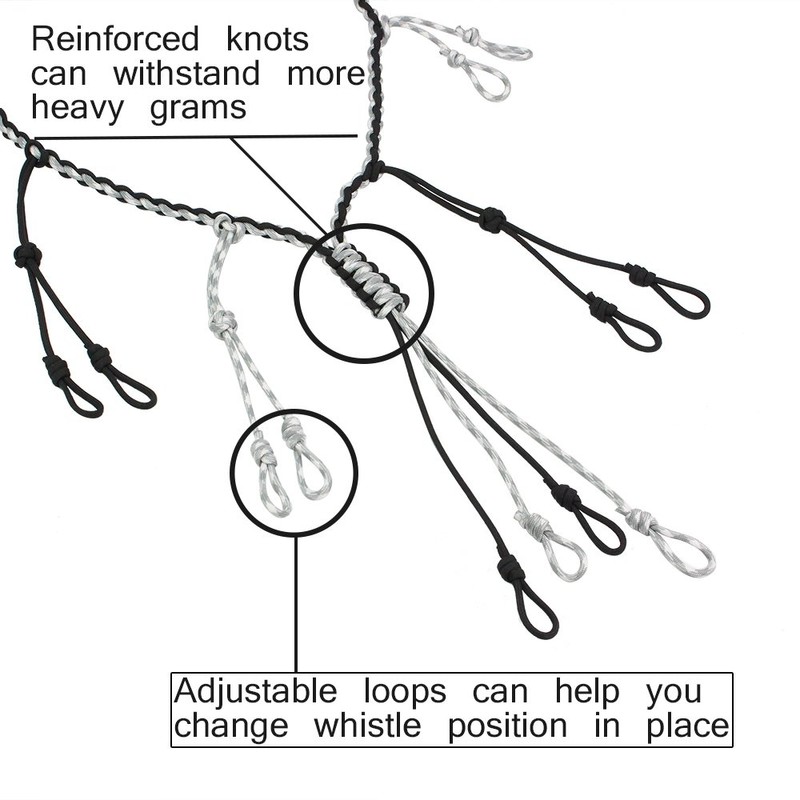 PSKOOK Duck Call Lanyard Paracord Hunting Goose Calls 12 Adjustable