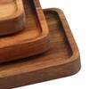 Wooden Serving Platter, 9.8 x 5.1 Inch, Set of 5,