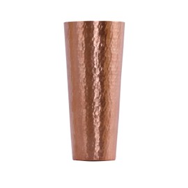 De Kulture Works Hand Made Pure Copper Large Cup Water Glass Tumbler 600 ml (Copper) For Ice Tea, Ice Coffee, Water, Moscow Mule and Beer