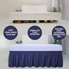 PureFit Wrap Around Ruffled Bed Skirt with Adjustable Elastic Belt
