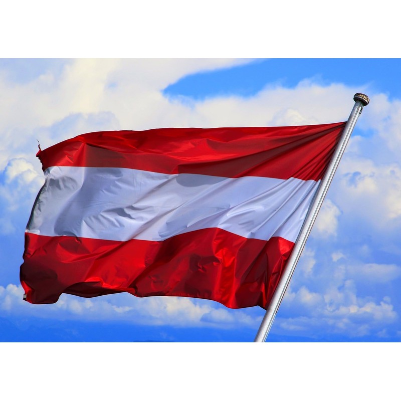 Austrian flag, Euro 2024 flags, Euro 2024 flag, fan item,
