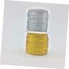 WOONEKY 2roll Stretchy Silver String for Bracelets Elastic Stretch Cord