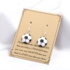 BNQL Soccer Dangle Earrings Soccer Gifts for Her Soccer Lover