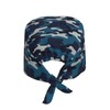 Navy Blue Camo Camouflage Cool Unisex Adjustable Surgical Sweatband -