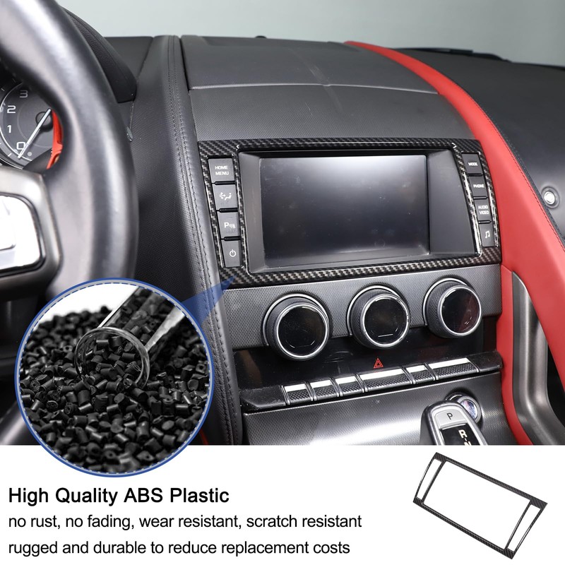 Daeiclru Car Navigation Screen Frame Trim Cover Fit for Jaguar