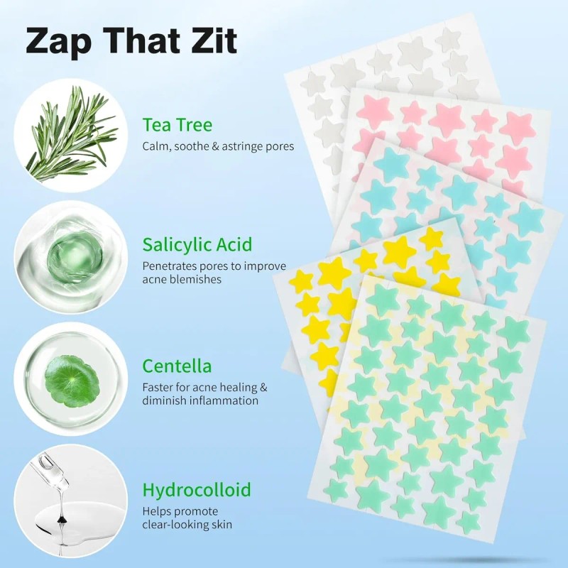 🔥 240pzs mascarillas parches para el acne espinillas granos Vitaminas