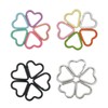 colored heart carabiner keyring silver 23ea