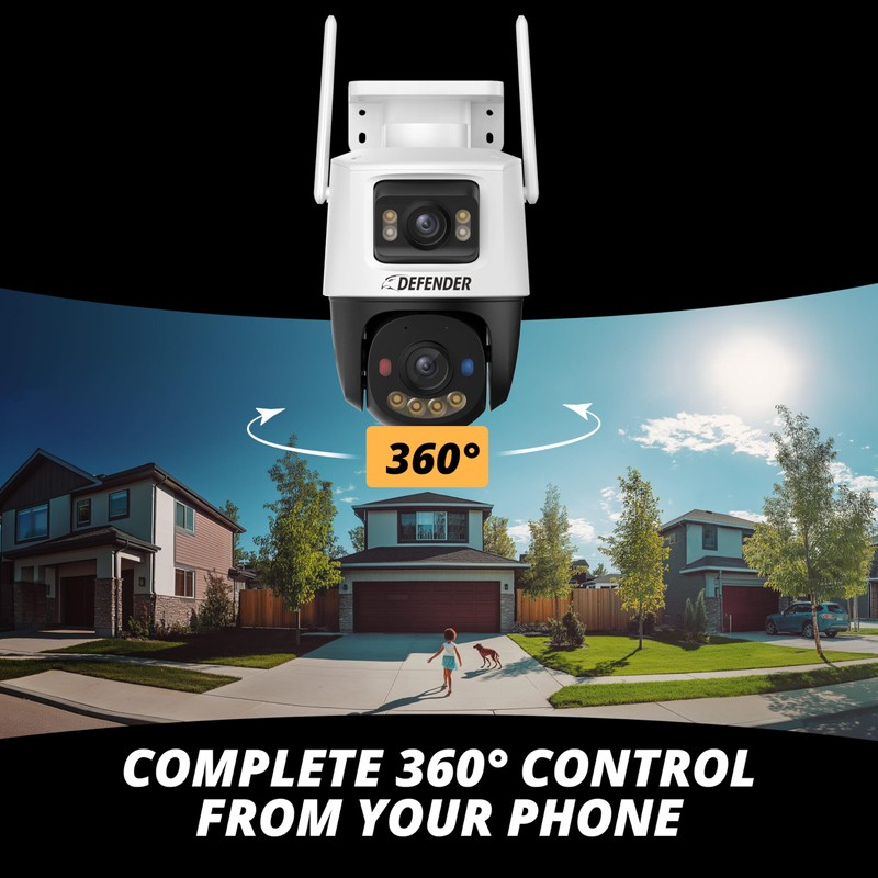 Defender AI Powered 2K+ Guard MAX Extreme WiFi Camera, Night