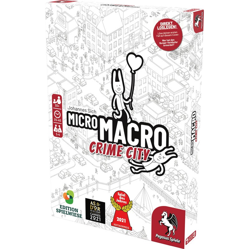 Pegasus Spiele 59060G - MicroMacro: Crime City (Edition Spielwiese Brand)