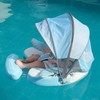 Mambobaby Float Add Tail Baby Swim Float with Canopy Solid