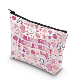 TSOTMO Future Nurse ER Nurse Gift Emergency Department Makeup Bag Emergency Room Nurse Gift (Department Bag CA)