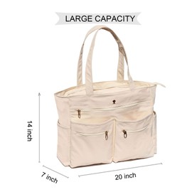 ESVAN Weekender Bag Carry On Bag Overnight Tote Travel Duffle with 13 Pockets for Travel,Work，Gym,Beach,Teacher,Nurse