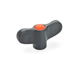 ELESA-Flügelmutter, Durchmesser 70mm, M8, orange