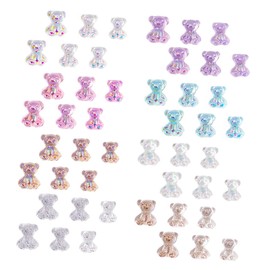 Beavorty 48pcs Bear Nail Art Charms DIY Manicure Decorations Creative Nail Supplies for Professional Personal Use