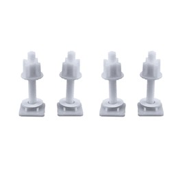 TopHomer Toilet Lid Screw Plastic Hinge Bolt Universal 4pcs