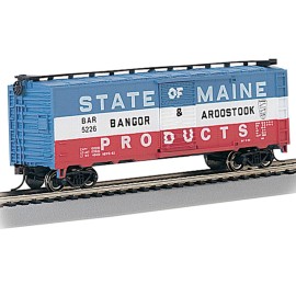 Bachmann 17038 HO Scale 40' Boxcar Bangor & Aroostook State of Maine Products