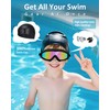 Hurdilen Kids Swimming Goggles for Kids, Anti-fog, UV Protection, Wide