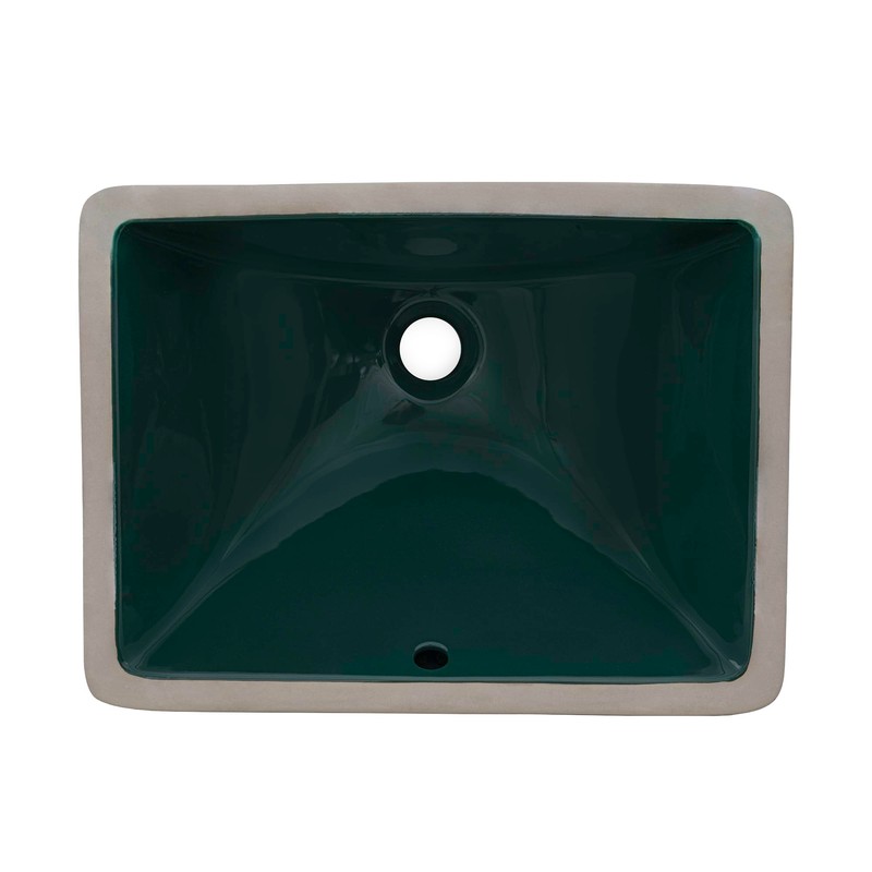 Ruvati 17 x 12 inch Undermount Bathroom Vanity Sink Emerald
