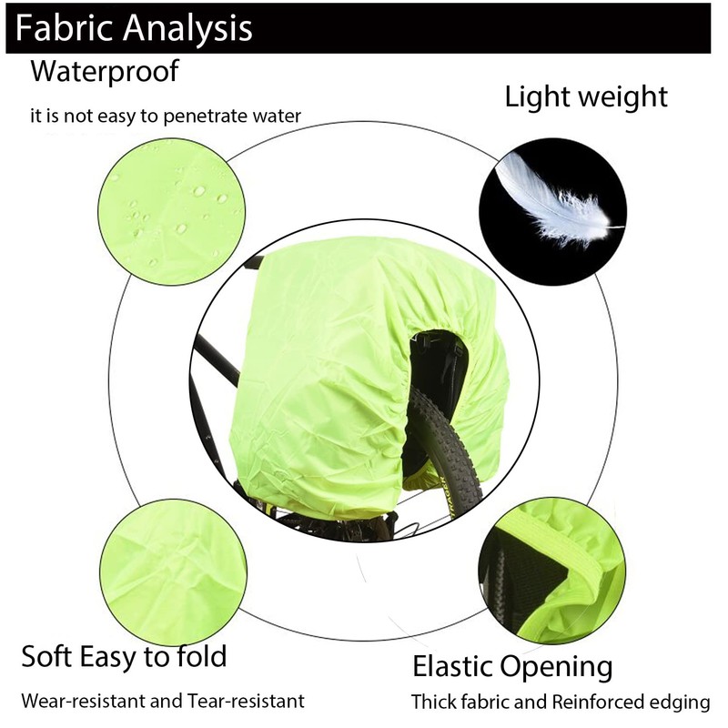 VAOLOAV 80L a 100L - Soporte trasero para bicicleta, cubierta