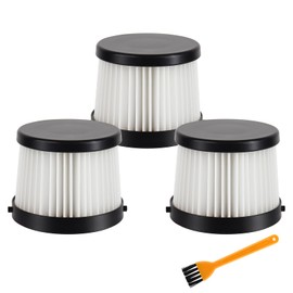 DCV501HB Filter For DEWALT 20V Vacuum Cordless Handheld Vacuum DCV501HB with 1 Cleaning Brush - Compared to Part # DCV5011H - Washable and Reusable (3 Pack)
